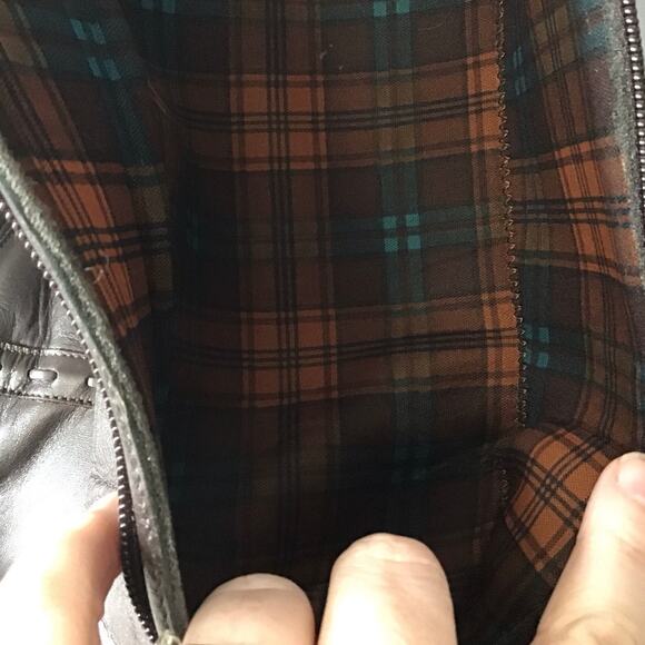 Aquatalia Brown Leather Boots Wedge Heel Boho Classic 8.5 - Picture 11 of 12